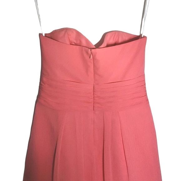 DAVID'S BRIDAL Coral Reef  Crinkle Chiffon Dress - Picture 5 of 10